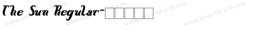 The Sun Regular字体转换